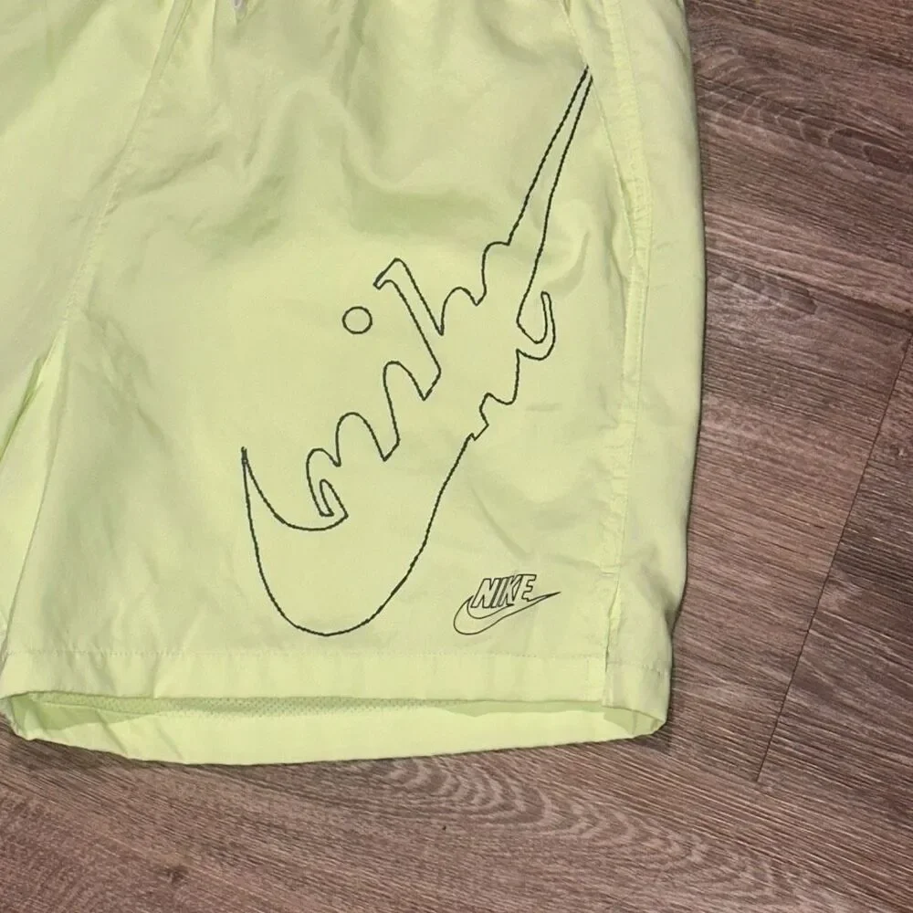 Nike barely volt neon men’s shorts Nike swoosh L - Picture 5 of 10